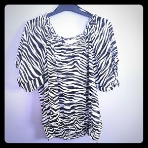 Michael Kors zebra print top